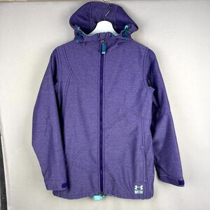 Under Armour MTN Ski Jacket Womens Small Mountain Purple Full Zip Hiking Outdoor